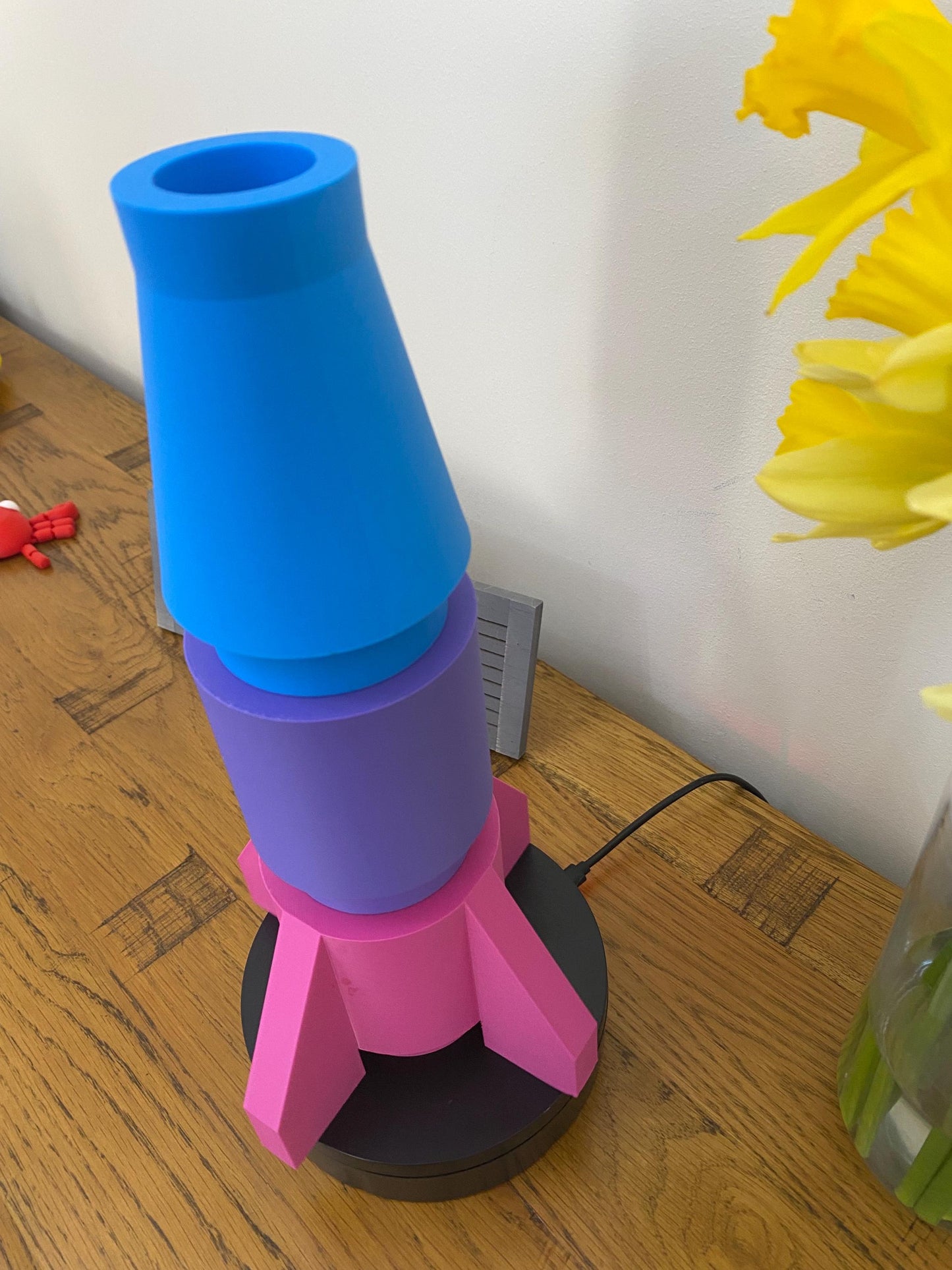 3D Printed Giant BIG BRICK L3GO inspired  freestanding Rocket