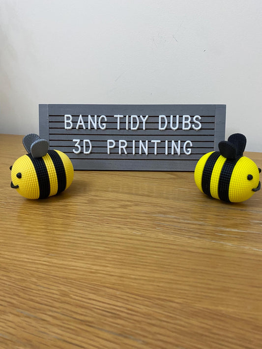 Beautifully 3D printed Crochet style bumble bee perfect gift