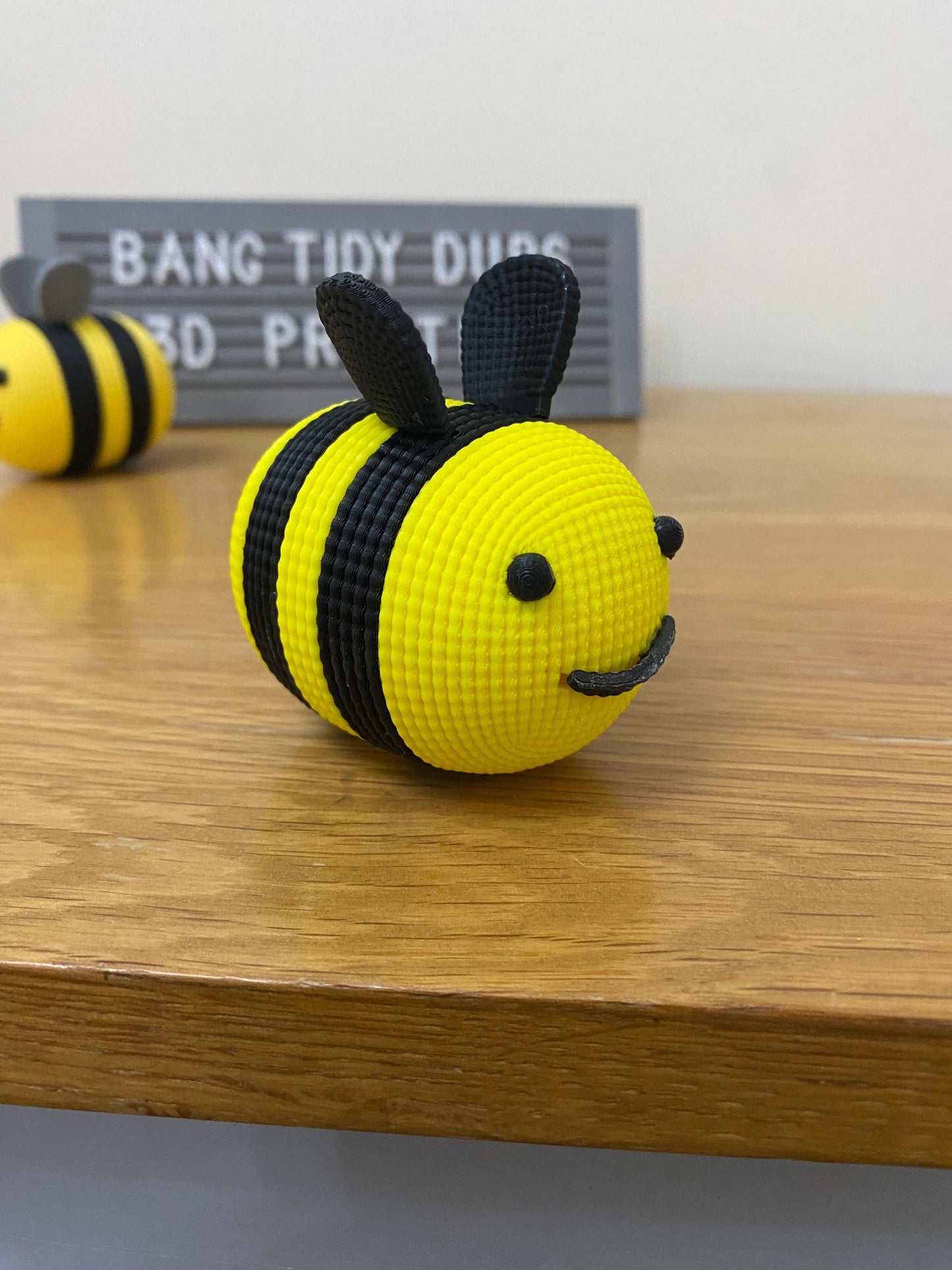 Beautifully 3D printed Crochet style bumble bee perfect gift