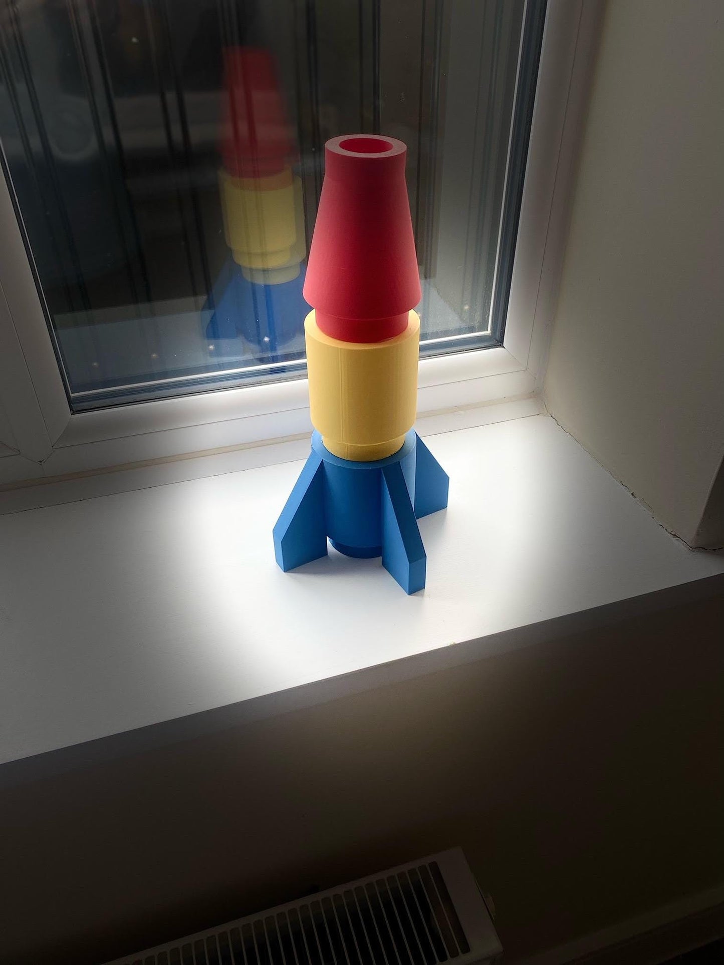 3D Printed Giant BIG BRICK L3GO inspired Rocket