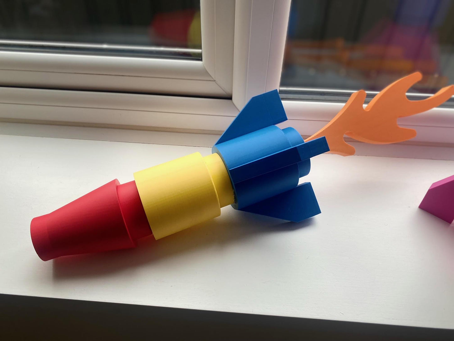 3D Printed Giant BIG BRICK L3GO inspired Rocket