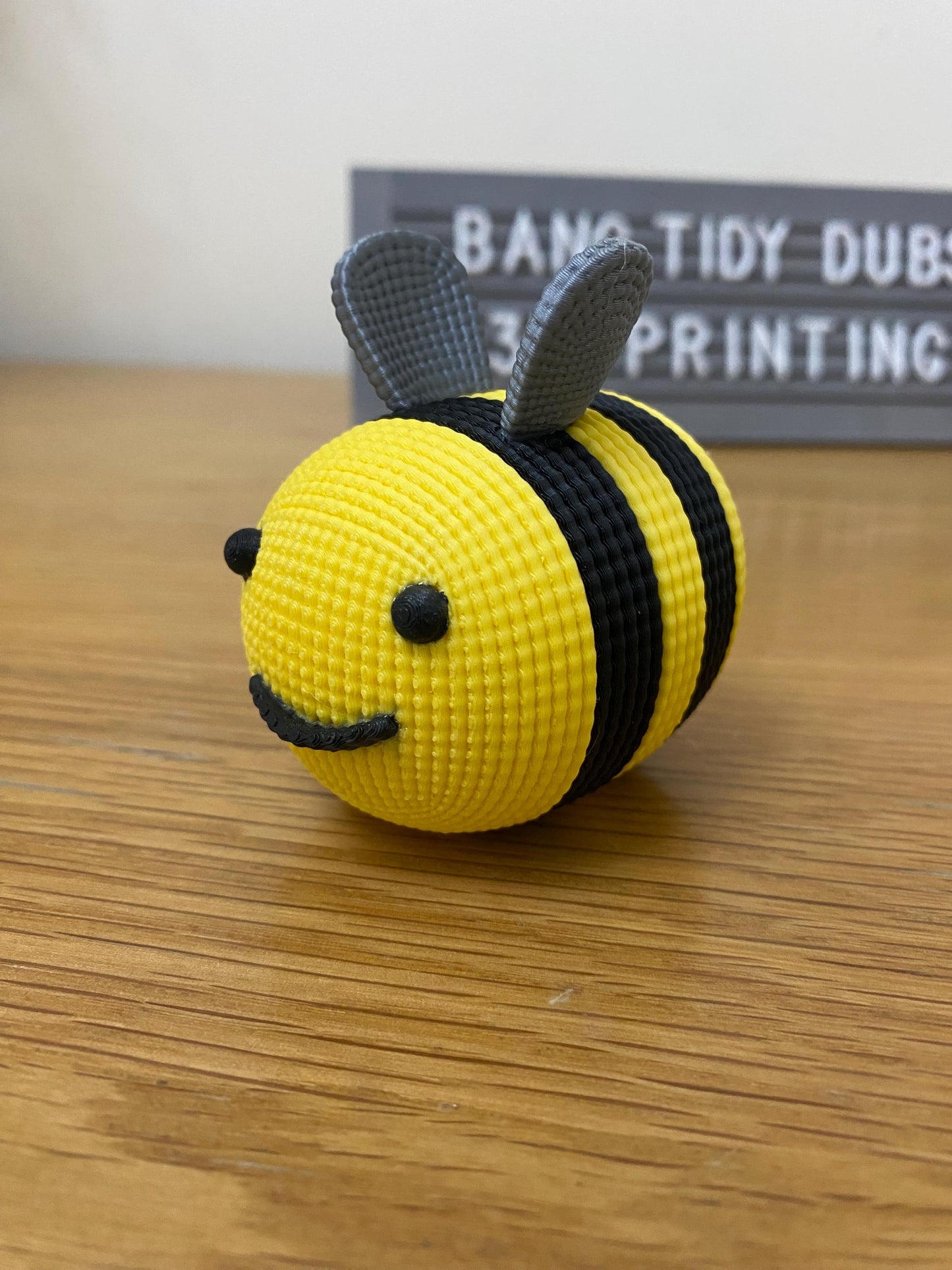 Beautifully 3D printed Crochet style bumble bee perfect gift