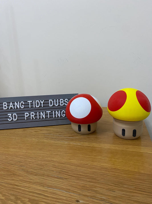 Super Mario Inspired Mushroom Head secret storage pot cash trinket jewellery box