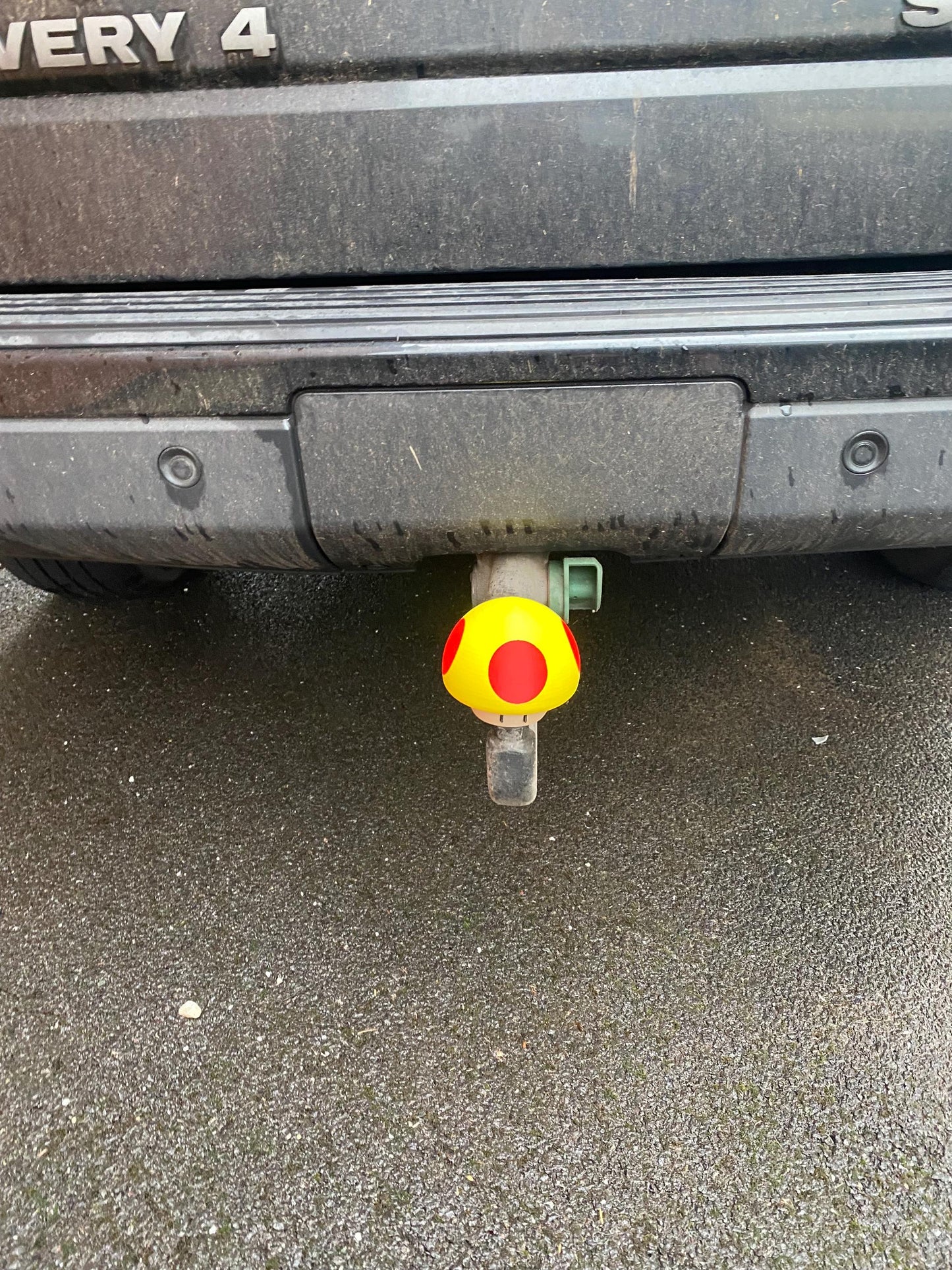 3D printed Mushroom head super Mario mushroom Towbar hitch cover