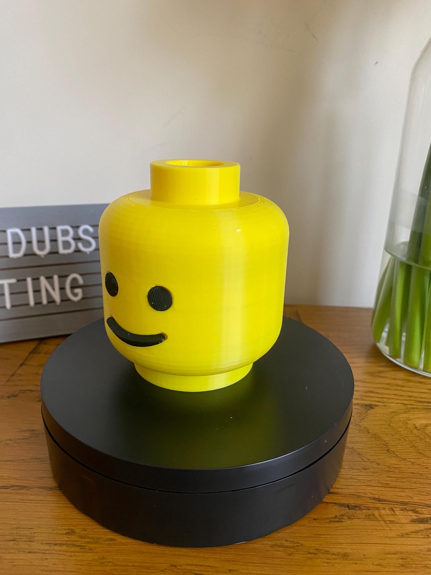 3D printed L3GO inspired Lego head Towbar hitch cover