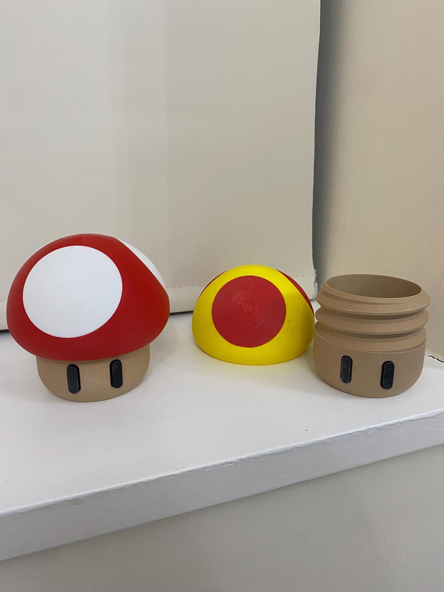 Super Mario Inspired Mushroom Head secret storage pot cash trinket jewellery box