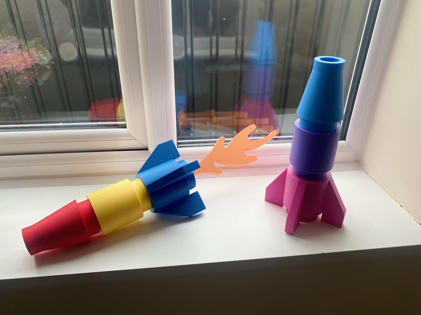 3D Printed Giant BIG BRICK L3GO inspired Rocket