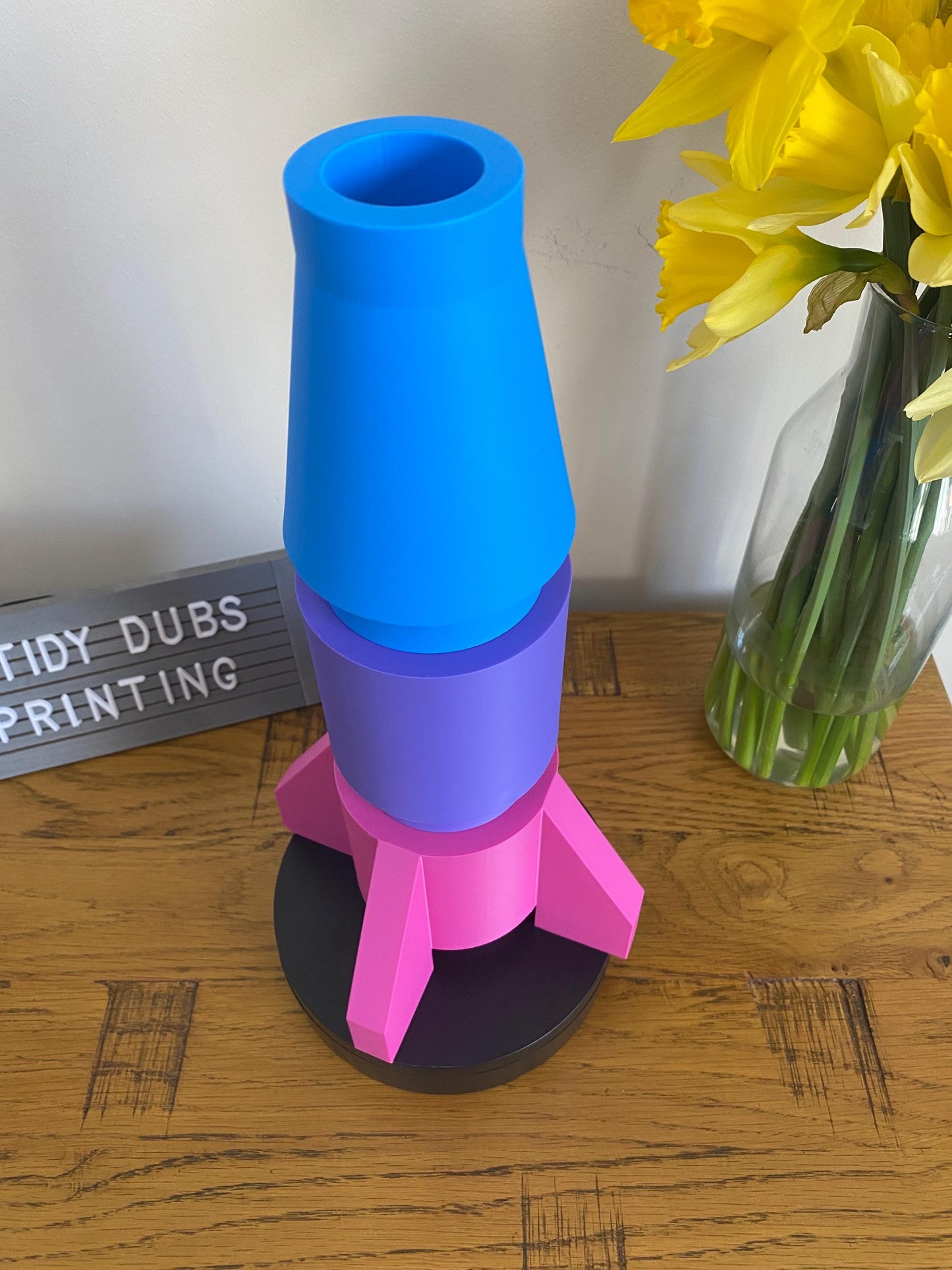 3D Printed Giant BIG BRICK L3GO inspired  freestanding Rocket