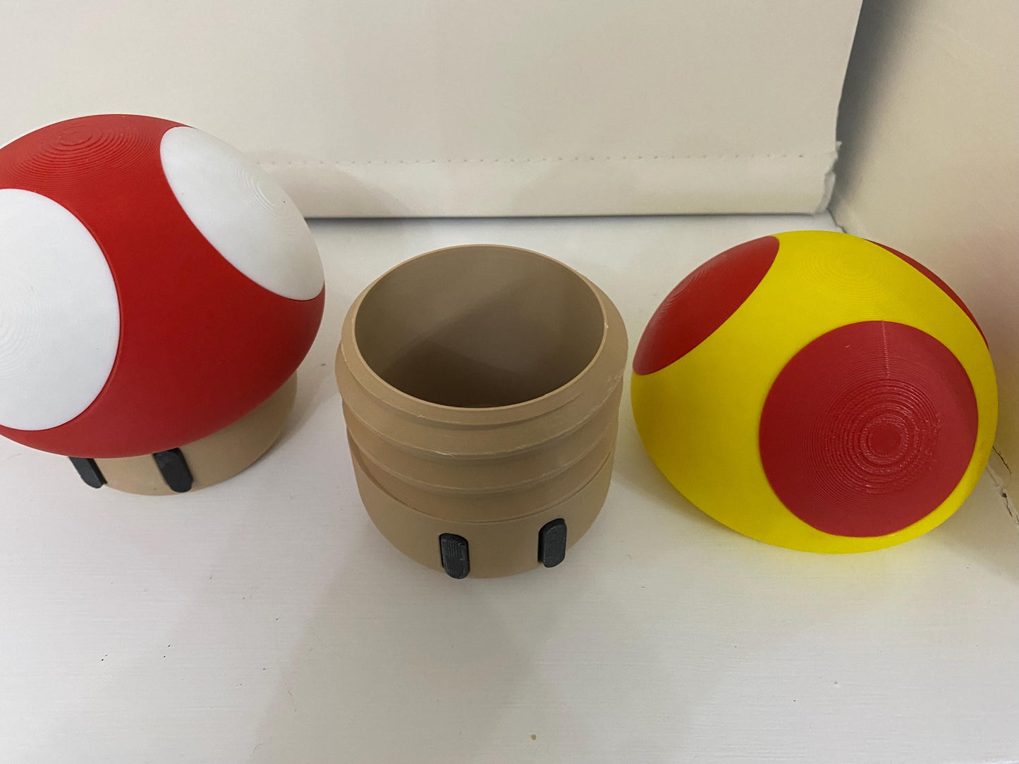 Super Mario Inspired Mushroom Head secret storage pot cash trinket jewellery box