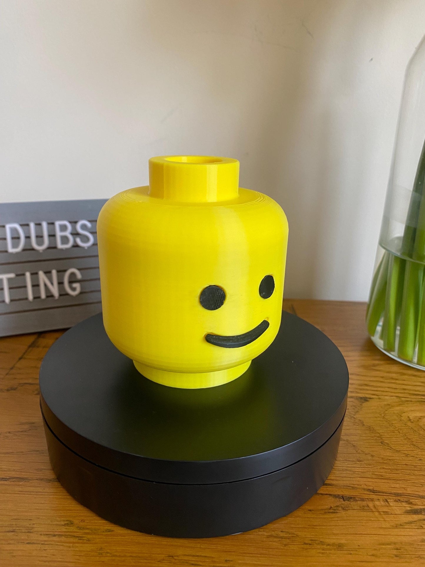 3D printed L3GO inspired Lego head Towbar hitch cover