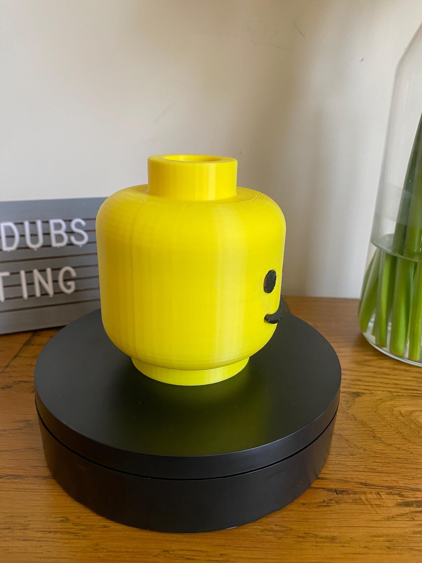 3D printed L3GO inspired Lego head Towbar hitch cover