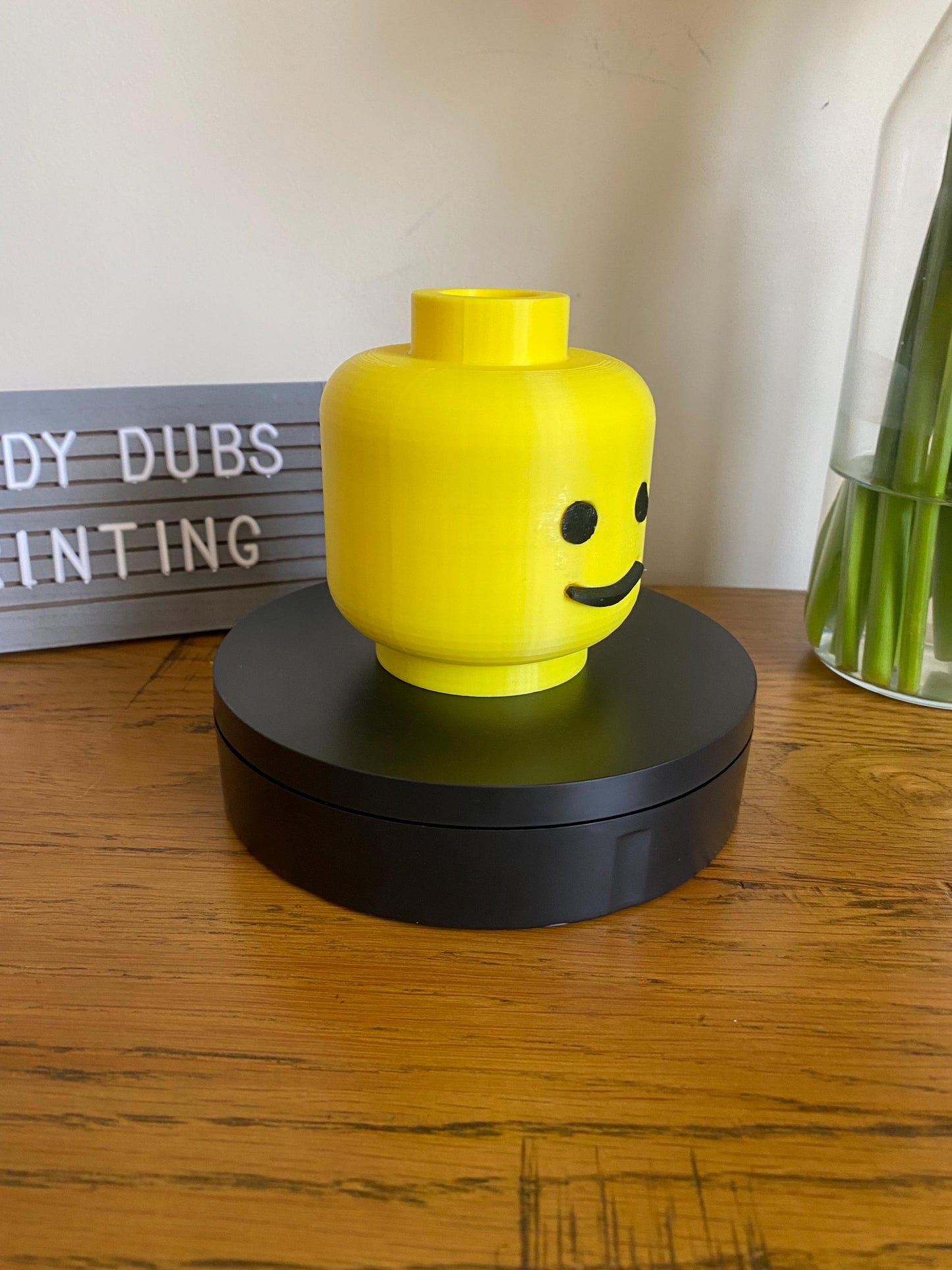 3D printed L3GO inspired Lego head Towbar hitch cover